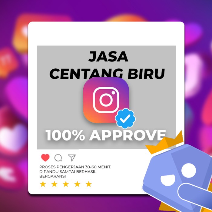 Jasa centang biru instagram