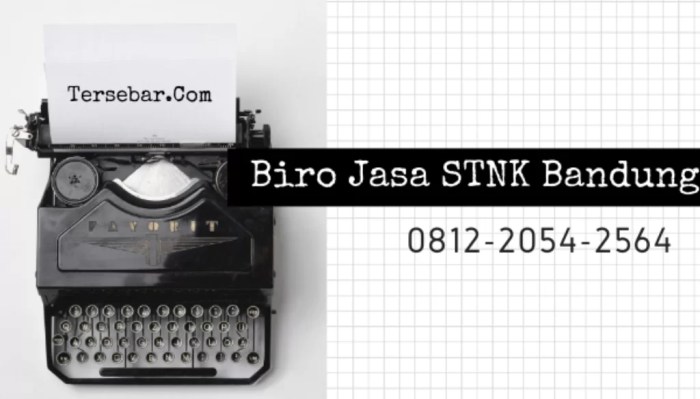 Stnk jasa biro bandung tercepat margahayu perpanjangan gondomanan jogjakarta