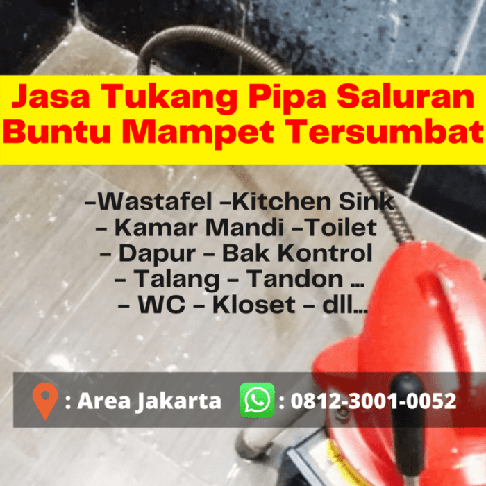 Jasa saluran mampet jakarta selatan