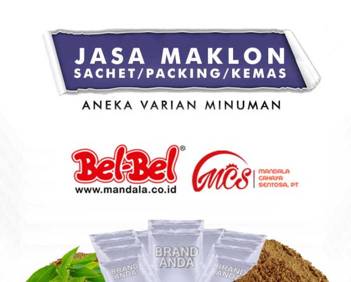 Maklon jasa minuman sachet kemasan mandala memilih kenapa berbisnis pengguna