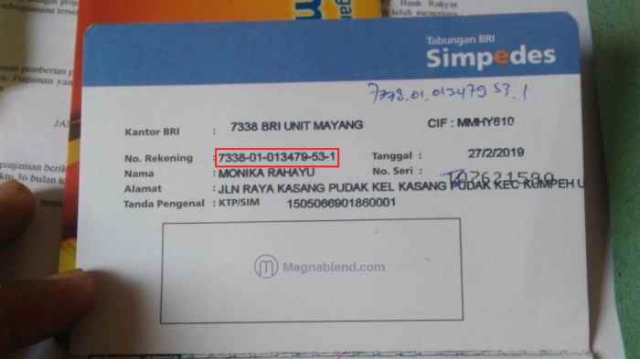 Jasa lacak nomor rekening