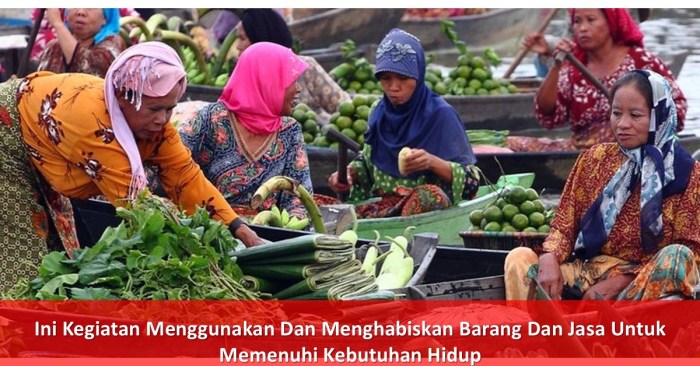 Kegiatan menghasilkan barang dan jasa disebut