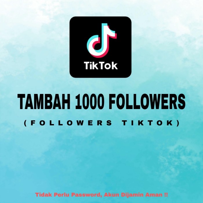 Jasa followers tiktok